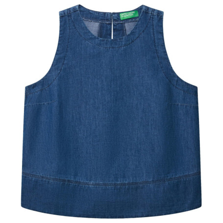 Blouse sans manches en chambray bleu - United Colors of Benetton