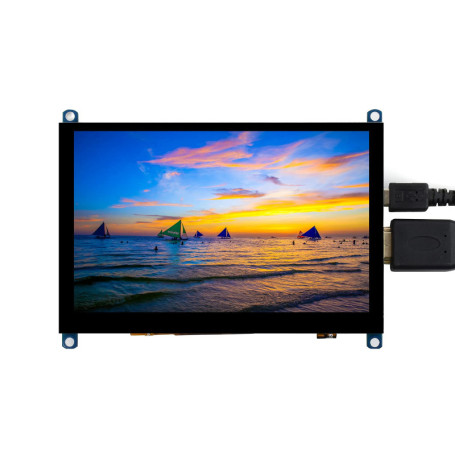 Moniteur Tactile 5 Pouces HDMI Waveshare pour Raspberry Pi et PC
