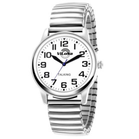 Montre Parlante ViLoSa pour Personnes Âgées et Malvoyantes - Annonce l'Heure et la Date