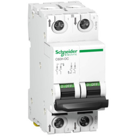 Disjoncteur Schneider Electric C60H-DC 2P 10A 500Vdc
