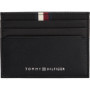 Porte-Cartes Élégant Tommy Hilfiger en Cuir Noir pour Homme