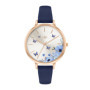 Montre Femme Spirit Analogique avec Cadran Papillon et Bracelet Bleu