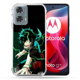 Coque Renforcée Multicolore pour Motorola G24 4G - My Hero Academia Deku