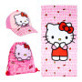 Ensemble Hello Kitty : Sac à Dos, Casquette et Serviette pour Enfants