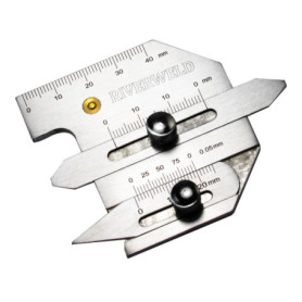 Jauge de Soudure Multifonction RIVERWELD HJC40 - Mesure d'Épaisseur et Angle de Chanfrein