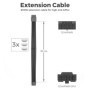 Câble d'Extension 12VHPWR deleyCON 30cm pour GPU PCIe 5.0 - Connecteur Mâle/Femelle