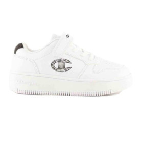 Chaussures de Basket Champion Fille Rd18 Glitter Blanc - Confort et Style