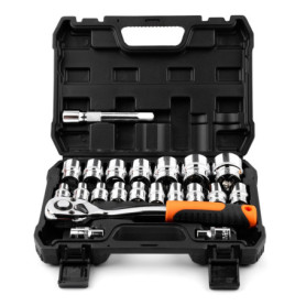 Coffret de 21 clés à douille 1/2" avec mallette - QualiapeX