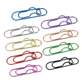 Ensemble de 9 Pinces à Stylos en Métal Colorées - SYEYCW