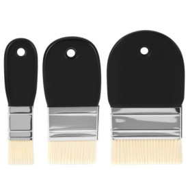 Lot de 3 Pinceaux Plat QWORK pour Aquarelle et Acrylique - 25mm, 55mm, 75mm