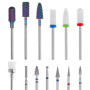 QWORK Lot de 13 Embouts de Ponceuse pour Ongles - Carbure, Diamant et Céramique