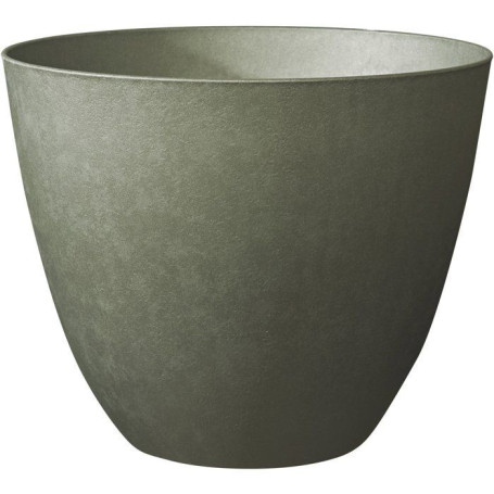 Pot de Fleurs Rond Kaki Ø 50 cm - EDA Élément avec Drainage