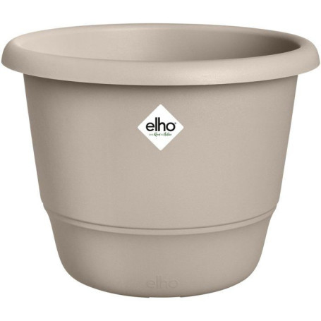 Pot de Fleur Rond Elho Amiga 55L Beige pour Extérieur