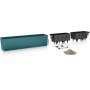 Jardinière Balconera Color 80 LECHUZA - Bleu Pétrole - Kit Complet 12L