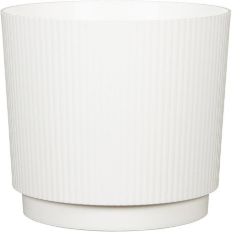 Cache-pot rond élégant en blanc - GARDEN ID - Ø 25 cm