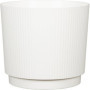 Cache-pot rond élégant en blanc - GARDEN ID - Ø 25 cm