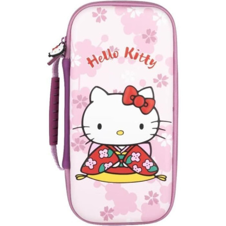 Housse de Transport KONIX Hello Kitty pour Nintendo Switch 2 - Motif 3D Rose