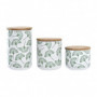 Set de 3 Boites DKD Home Decor Naturel Blanc Vert Bambou Grès Tropical (3 Pièces 53,99 €