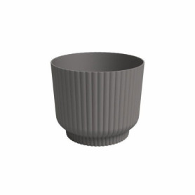 Pot de Fleur Miami Wavy 30 cm Anthracite - Élégance Contemporaine