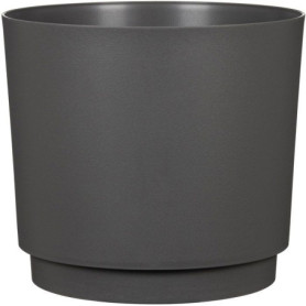 Pot de fleurs rond noir 13L - DEROMA