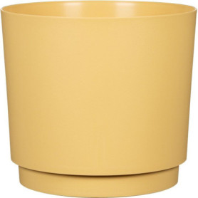 Cache-pot rond jaune Plano - GARDEN ID - Ø 25 cm