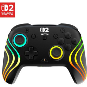 Manette sans fil Afterglow Wave pour Nintendo Switch 2 - RGB Noir
