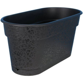 Jardinière Terea Noir 60 cm - Élégance Moderne