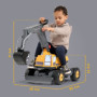 Pelleteuse Volvo FALK avec cabine rotative 360° - Engin de chantier pour enfants