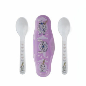 Set de 2 Cuillères avec Boîtier Lilo et Stitch pour Bébé