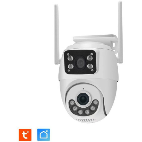 Caméra de Surveillance Extérieure Connectée KYF M30 - Rotative et Double Capteur 3MP