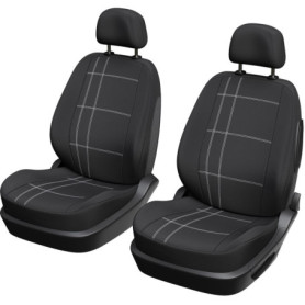 Ensemble de 2 Housses de Siège Auto XLCOVER - Compatible Airbags - Noir