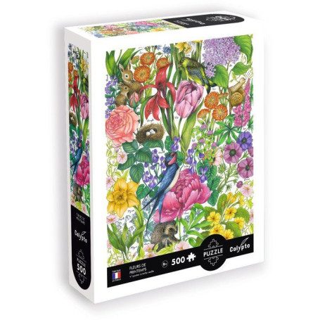Puzzle Calypto - 500 pièces Les fleurs du Printemps - SENTOSPHERE