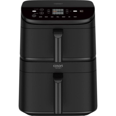 Friteuse à air COSORI Turbo Tower - 10,8L - 6 programmes - Noir