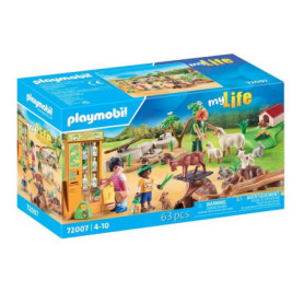 Mini Zoo Playmobil 72007 - Découverte des Animaux à la Ferme