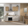 Cuisine complète ALPAGA en chêne silva et gris - 180 cm avec meuble four