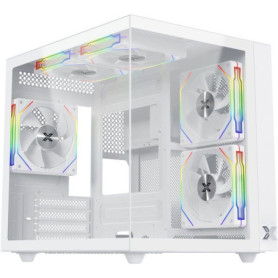 Boîtier PC XIGMATEK Aqua M Lite Arctic - Micro-ATX Blanc avec ARGB