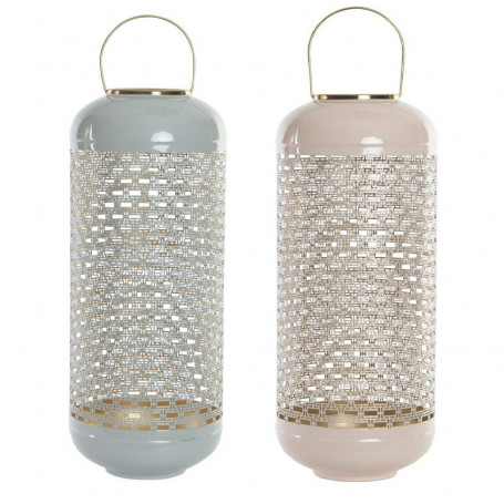 Bougeoir DKD Home Decor Aluminium Laqué (24 x 24 x 60 cm) (2 Unités) 149,99 €