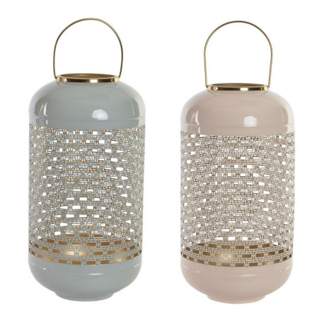 Bougeoir DKD Home Decor Aluminium Laqué (24 x 24 x 46 cm) (2 Unités) 129,99 €