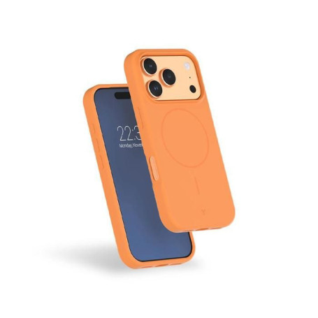 Coque MagSafe Silicone Renforcée pour iPhone 17 Pro - Orange