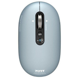Souris Bluetooth Rechargeable PORT Designs PURE - Ambidextre Bleu Sombre