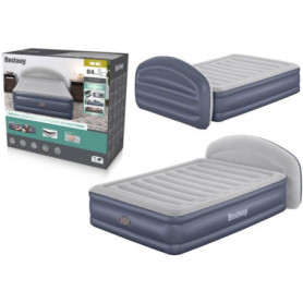 Matelas Gonflable BESTWAY Queen avec Pompe Électrique et Tête de Lit LoungeLux