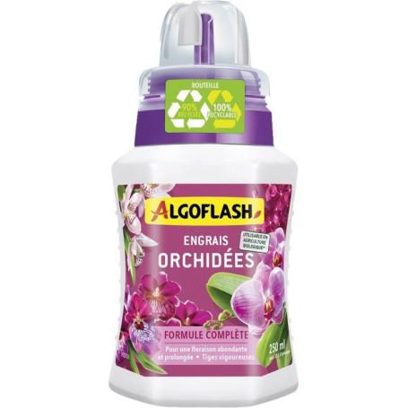 Engrais Spécial Orchidées ALGOFLASH 250 ml