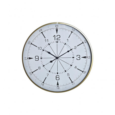 Horloge Murale DKD Home Decor Verre Doré Métal Blanc Boussole (60 x 3 x 60 cm) 154,99 €