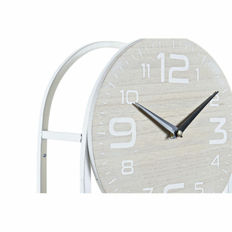 Image secondaire de Horloge Murale DKD Home Decor Naturel Métal MDF Blanc (25,5 x 11,5 x 71 cm)