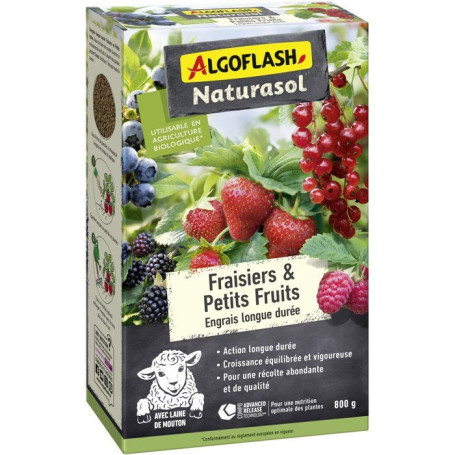 Engrais Longue Durée pour Fraisiers et Petits Fruits - 800 g