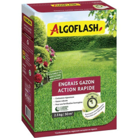 Engrais Gazon ALGOFLASH 2,5 kg - Action Rapide et Efficace