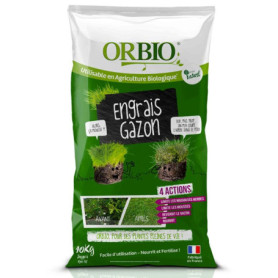 Engrais Gazon ORBIO - Formule Densifiante pour une Pelouse Verdoyante