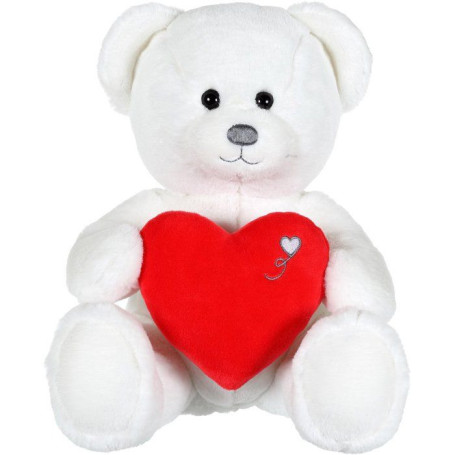 Ours en Peluche Coeur 22 cm - GIPSY TOYS