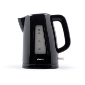 Bouilloire Électrique LIVOO 2200 W 1,7 L Noir avec Socle 360°