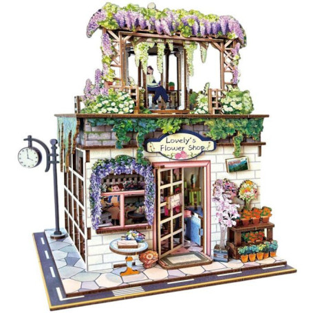 Kit DIY Book Nook - Maquette 3D Boutique de Fleurs